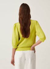 Ovs Round-Neck Sweatshirt With Crochet Insert